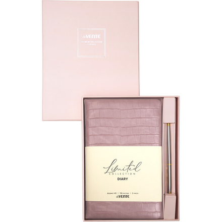 Набор подарочный "Barbara" ежедн. недат. А5, 272стр.,розовый тв. обл.,иск. кожа, + шар.ручка