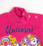 теплая водолазка Unicorns начес кнопки 4857