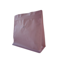 Пакет для кофе 1 кг (Квадропак квадратный — розовый)