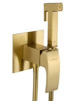 Смеситель с гигиеническим душем встраиваемый WONZON & WOGHAND FIT, Брашированное золото (WW-88829009-BG)