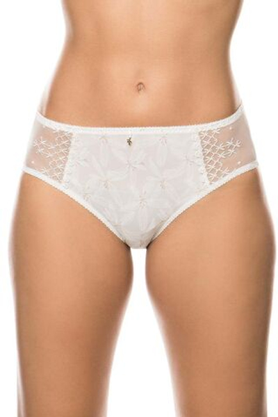 Трусы-макси Eva с нежным цветочным принтом (Размер: 44) (Цвет: молочный)