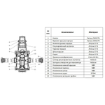 Редуктор давления PN25 2" вн/вн с выходом под манометр ROMMER (RVS-0008-000050)