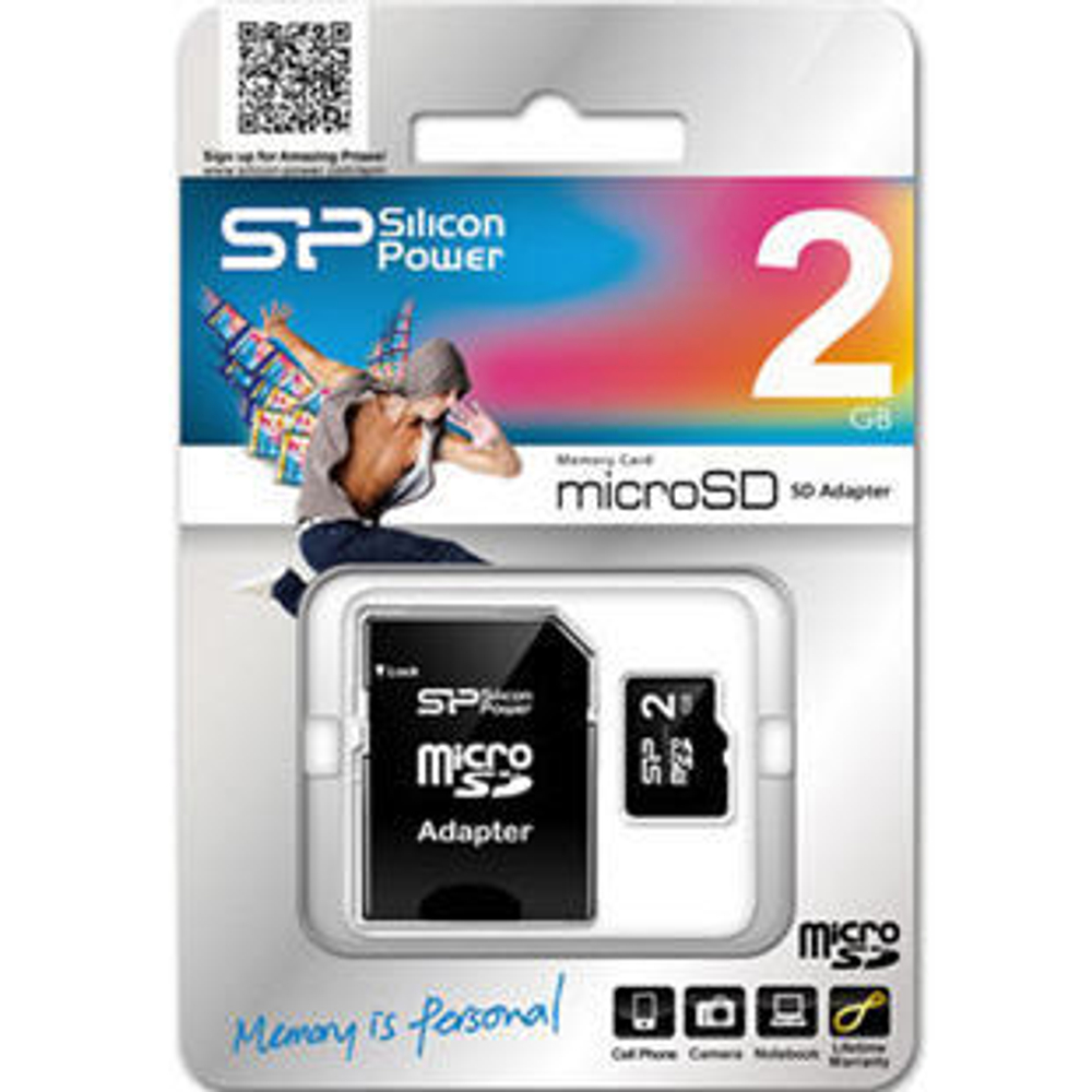 карта памяти Silicone Power SD2 Gb