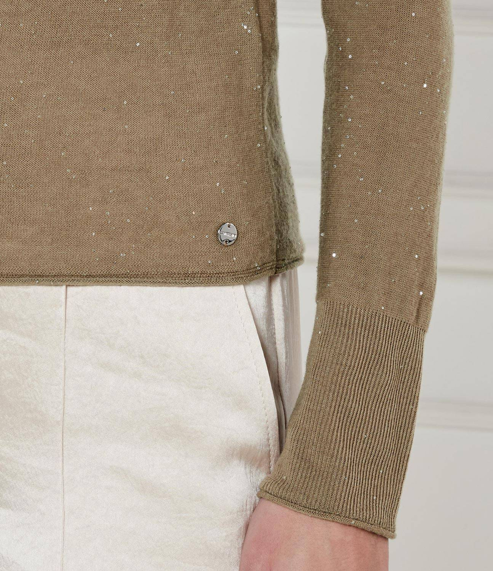 Шерстяной свитер Marc Cain - оливковый(YC 41.20 M75)