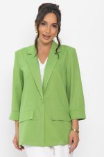 Пиджак льняной Мэрлин (зеленый) Б15429-7М LT Collection