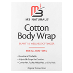 M3 Naturals, Хлопковое обертывание для тела, 1 обертка из органического хлопка