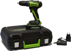 Дрель-шуруповерт аккумуляторная Greenworks Арт. 3704007UA, 24V, c 1хАКБ 2 Ач и ЗУ в кейсе