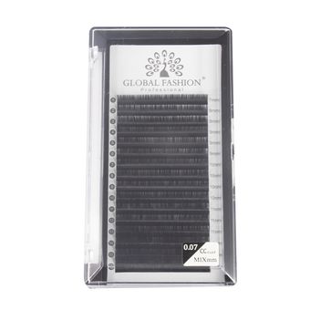 Набор ленточных ресниц Global Fashion Premium Lashes микс (7-12 мм) CC 0.07
