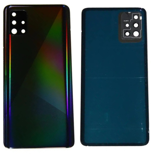 Задняя крышка для Samsung Galaxy A51 (A515F) Черный - Премиум
