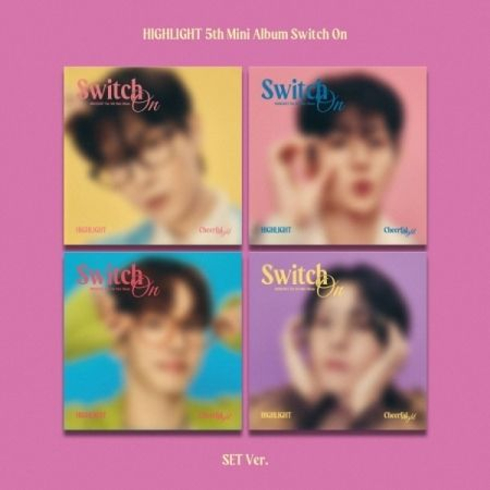 Альбом HIGHLIGHT - SWITCH ON 5th Mini Album DIGIPACK 4 Version SET