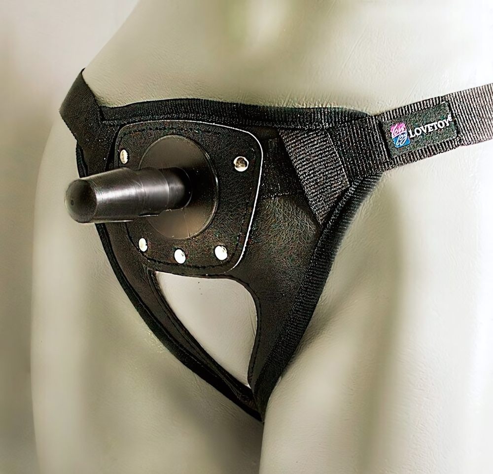 Универсальные страпон-трусики Vac-U-Lock с креплением (Цвет: черный)