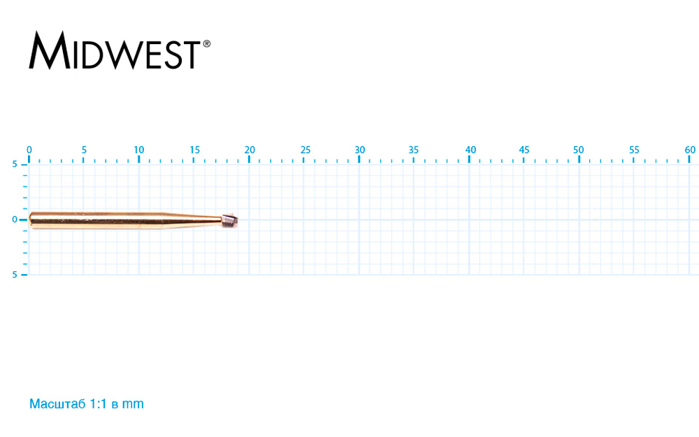 Бор твердосплавный Midwest - 501 FG 4 Multiprep