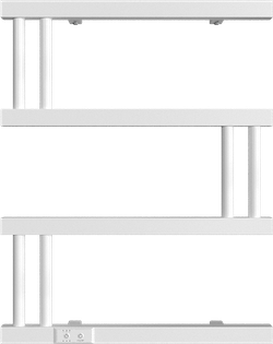 Полотенцесушитель электрический EWRIKA Пенелопа M 55x60 см, подключение справа, слева, матовый белый, М-образный, из стали