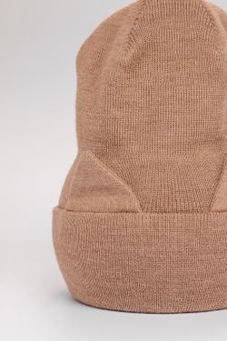 Шапка  весенняя/осенняя вязаная КИС(Св.бежевый меланж)