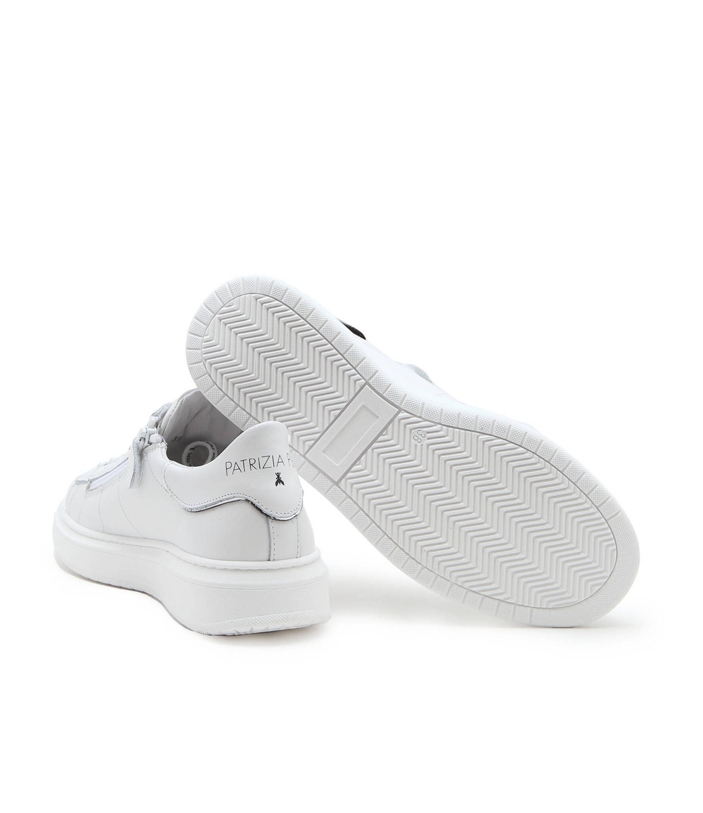 Кожаные кроссовки Patrizia Pepe - белый(PPJ104)