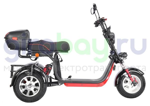 Электроскутер WHITE SIBERIA PRO TRIKE 3000W (Черный)