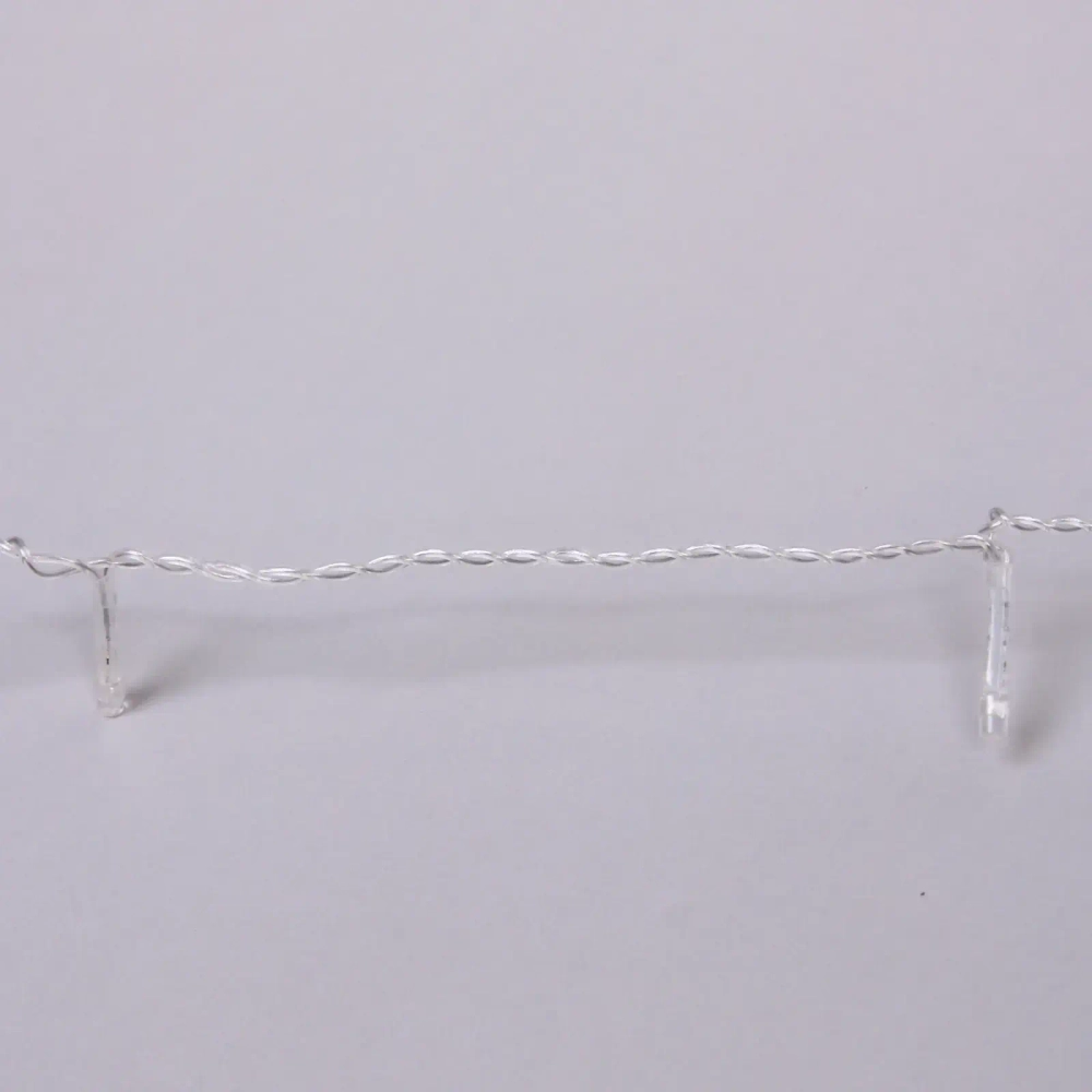 Гирлянда для дома ЗАНАВЕС 3м*2,5м 240 ламп LED, прозр.провод, 8 реж., IP-20. Теплый белый