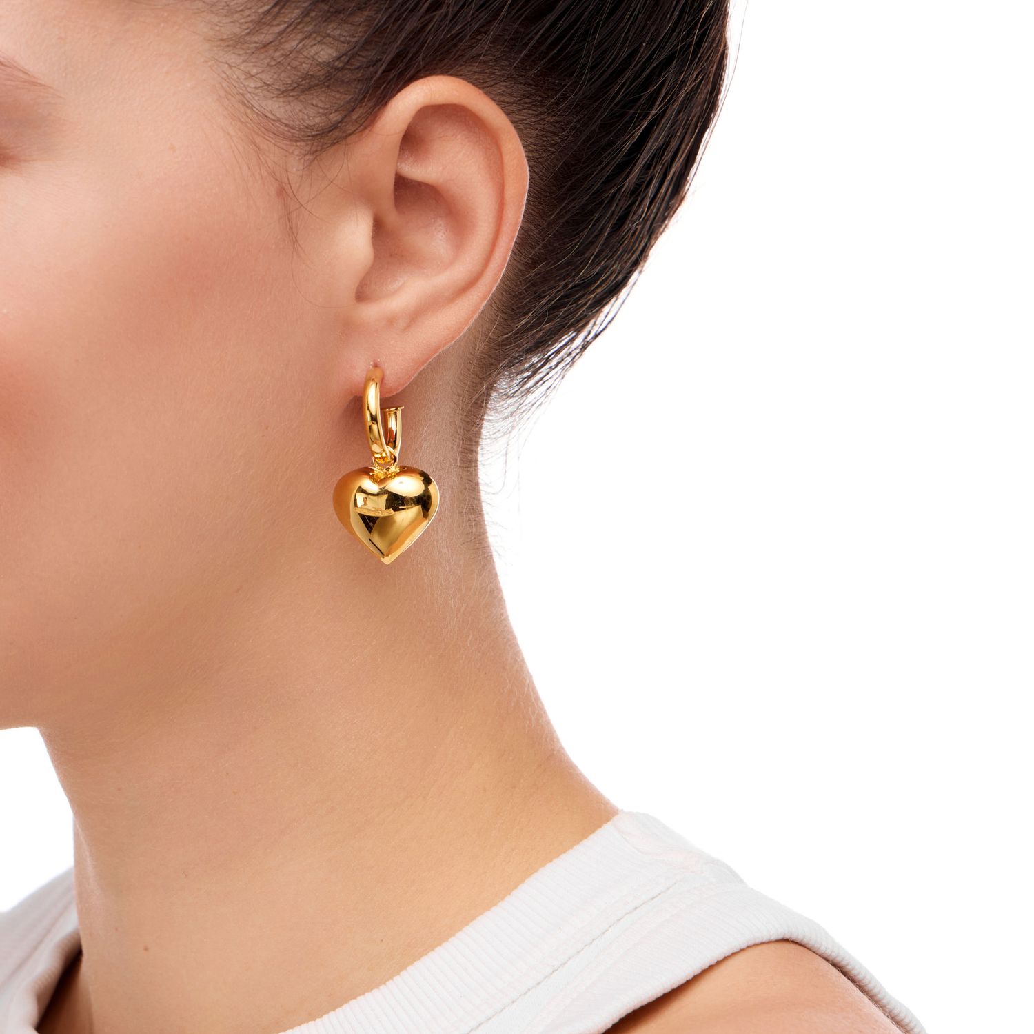 Серьги Heart Pendant Earrings