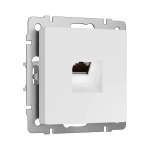 Розетка Ethernet RJ-45 cat. 6A экранированная (белый матовый) W5120001