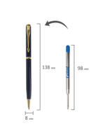 Ручка шариковая Galant "Arrow Gold Blue" синяя, 1,0мм, поворотная, подарочная упаковка