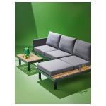 Комплект садовой мебели - REVSKÄR / REVSKАR  IKEA/РЕВСКЕР ИКЕА,  211х65 см, серый