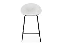 Полубарный стул Zeta white / black