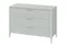 Комод Type 3 ящика ширина 120 см (светло-серый)