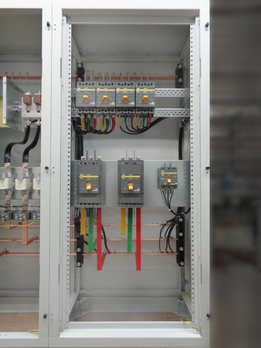 Монтаж щитов вводно-распределительного устройства (ВРУ) 0,4 кВ