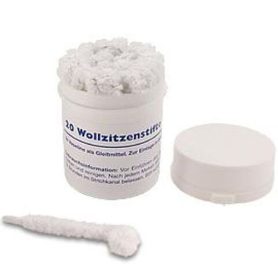 Штифты сосковые шерстяные Hauptner, расширительные с мазью, 20 шт.