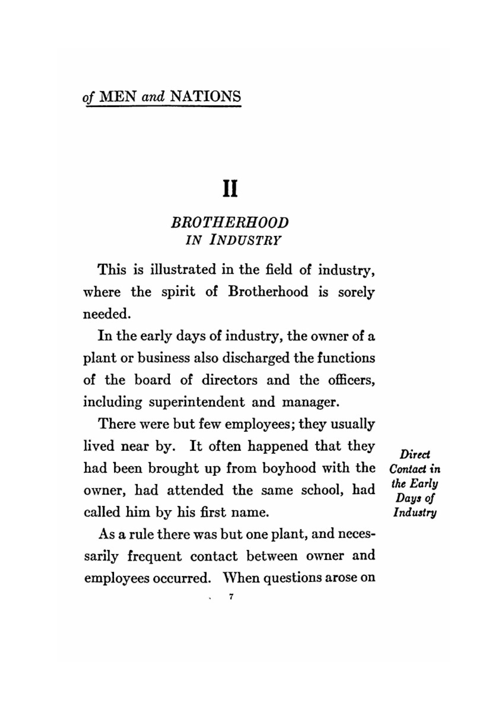 Brotherhood of Men and Nations | J.D. Rockefeller