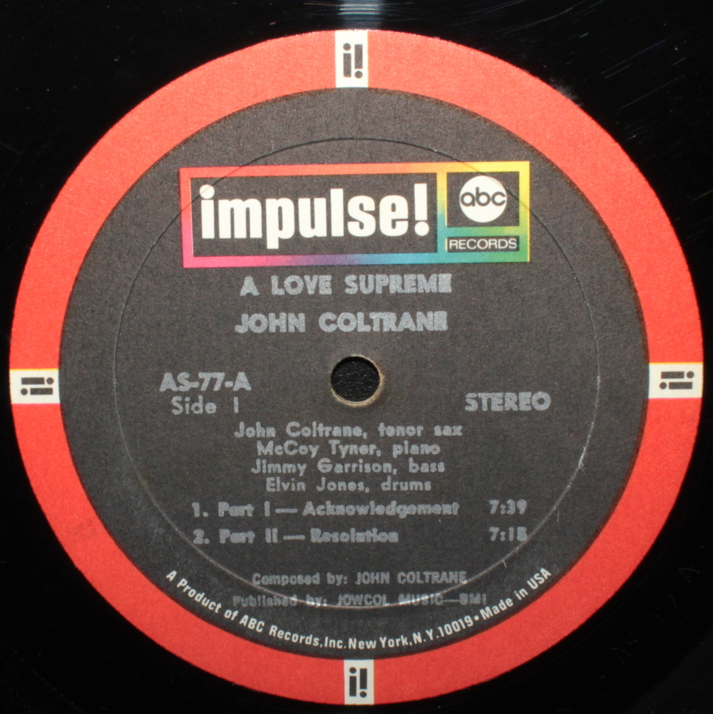 John Coltrane / A Love Supreme (LP)