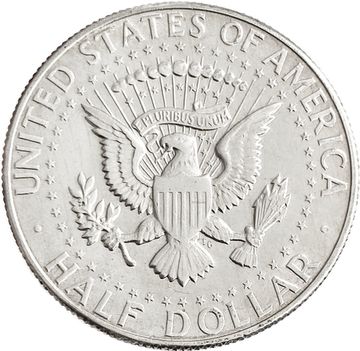 50 центов (1/2 доллара, half dollar) 1966 США (Кеннеди)