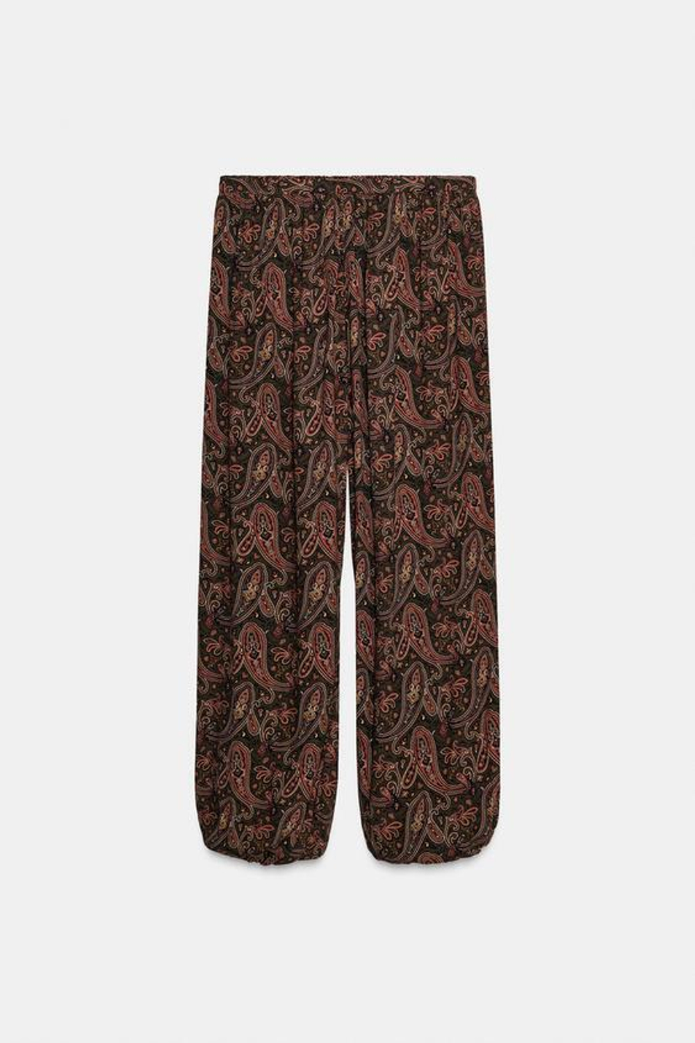 ZARA БРЮКИ-АЛАДДИНЫ С УЗОРОМ ПЕЙСЛИ — ZW COLLECTION, РАЗНОЦВЕТНЫЙ