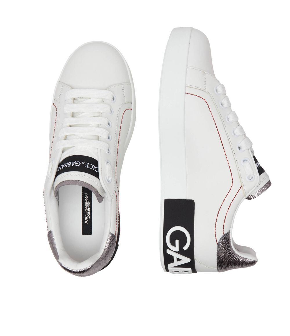 Кожаные кроссовки portofino Dolce & Gabbana - белый(CK1587 AH527)