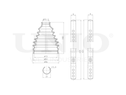 Пыльник ШРУСа (к-т) UNIO DUC-30004K