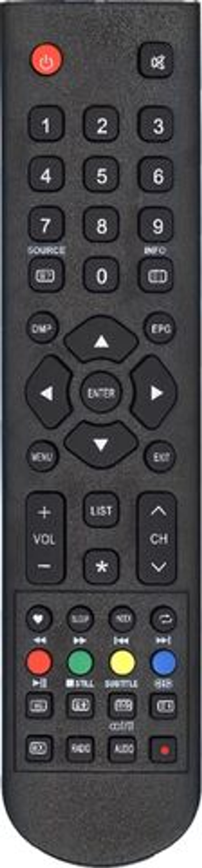 Пульт DEXP JKT-106B-2,GCBLTV70A-C35,D7-RC