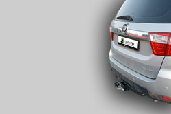 Фаркоп(прицепное) Лидер-Плюс для TOYOTA FORTUNER 2005-2016 / 2016-... FOTON SAUVANA 2015 -... (кроме TRD)(паспорт и сертификат в комплекте)(без электрики)T122-F
