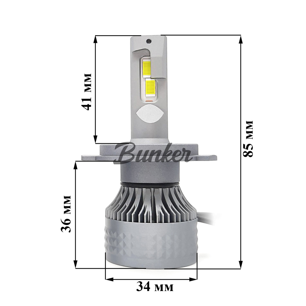 Светодиодные автомобильные LED лампы TaKiMi Soki H4 5500K 12/24V