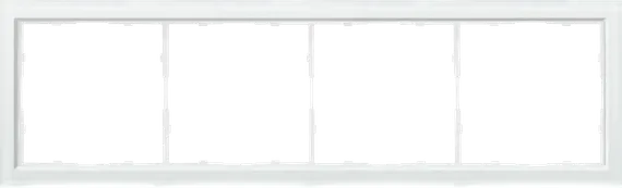 Donel R98 Glass рамка 4-я Белое стекло, серия DA