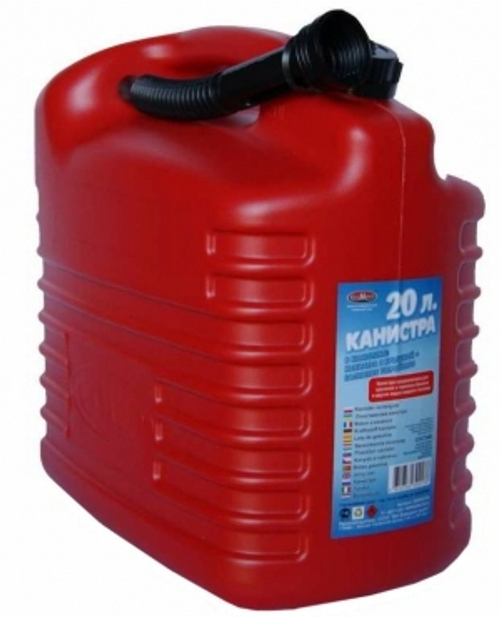 Канистра 20 л /пластик/ с заливным устройством (Мамонт)