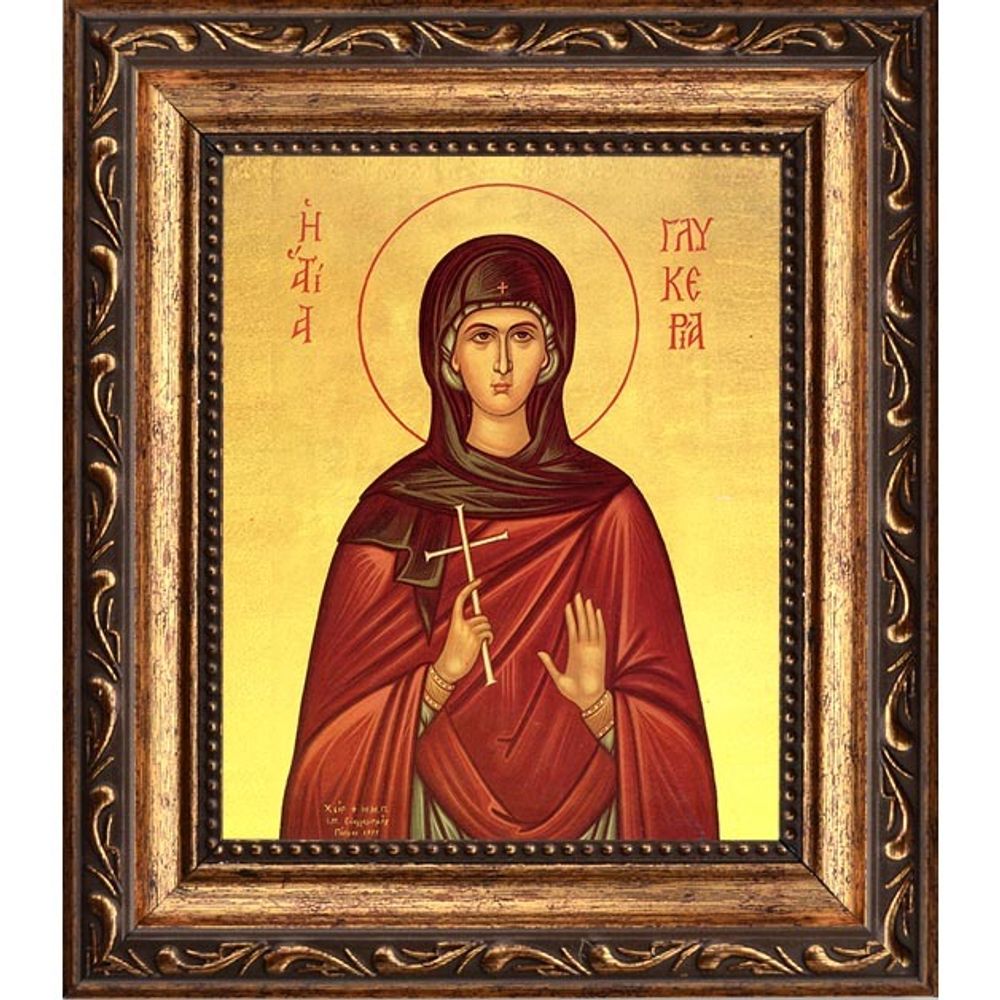 Гликерия Гераклейская, Ираклийская дева мученица. Икона на холсте.
