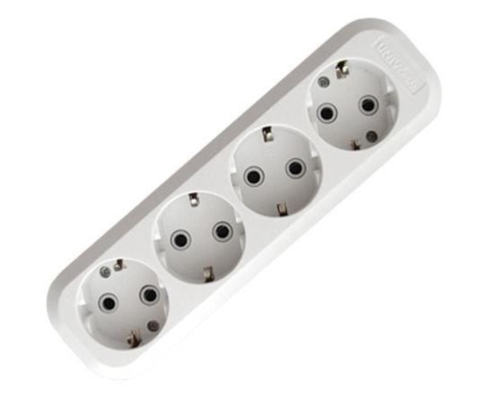 Колодка UNIVERSAL 4 Гнезда СЗ АБС-Пластик E304