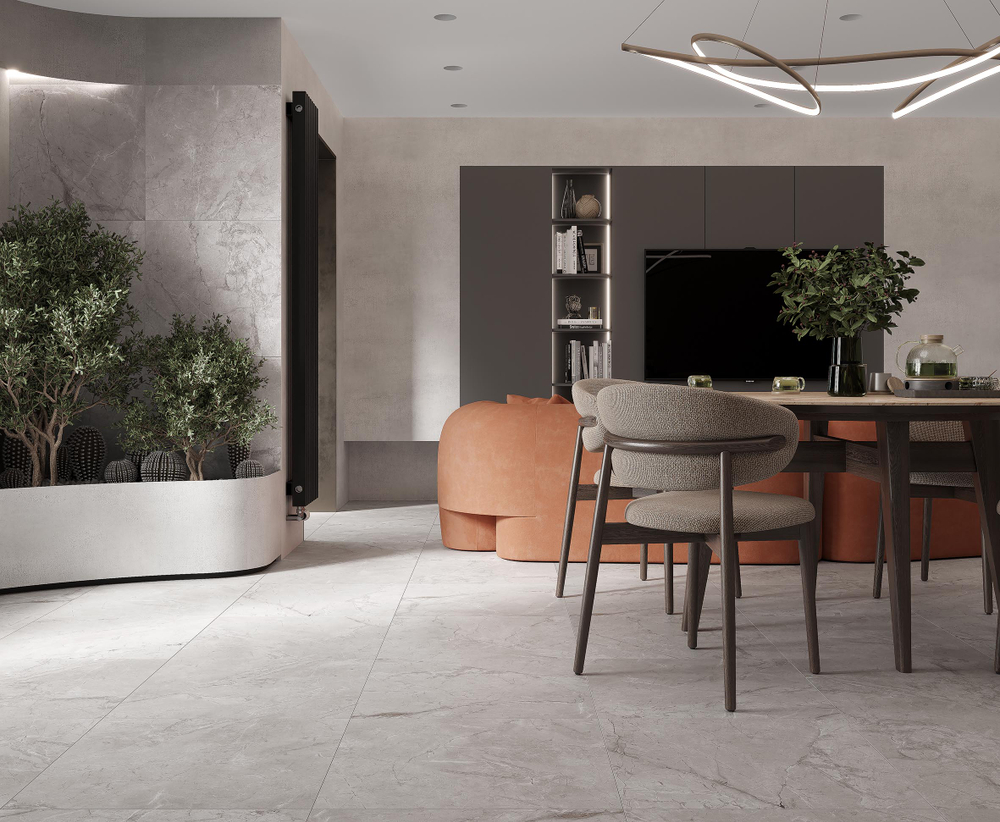 Laparet Zorani Bianco Сатинированный Карвинг 60x60