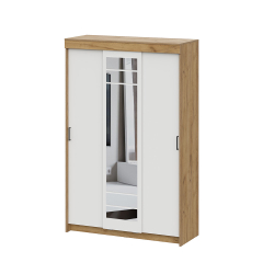 Шкаф-купе ШКП 7, Дуб Золотой, Белый