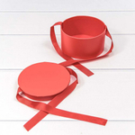 Коробка 11х6 см с лентами (Красный)