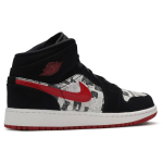 Кроссовки Air Jordan 1 Mid SE GS Newspaper Air Times