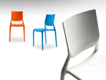 Стул пластиковый Scab Design Sirio, оранжевый