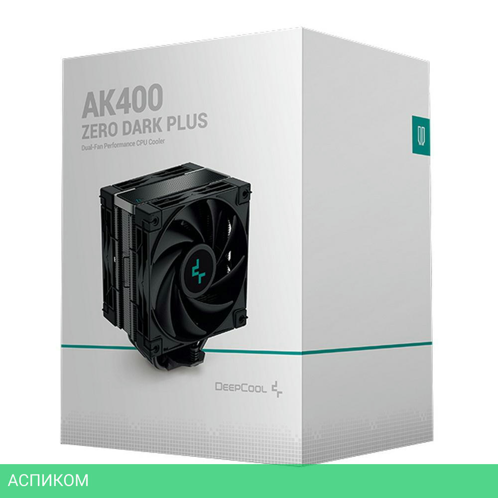 Кулер для процессора DeepCool AK400 ZERO DARK PLUS (R-AK400-BKNNMD-G-1)