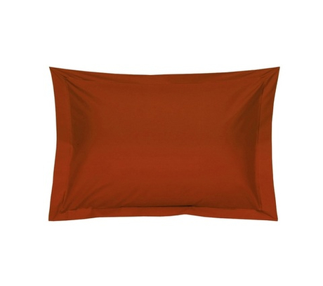 Наволочка 50х75 terra cota перкаль Blanc des Vosges 50x75 Терракотовый