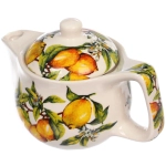 Чайник заварочный керамический 350мл с ситом «Лимоны»